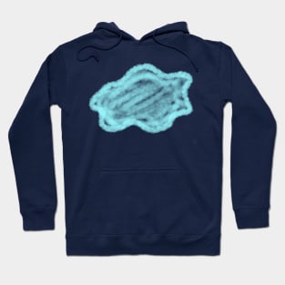 Sky Blue watercolor clouds art Hoodie